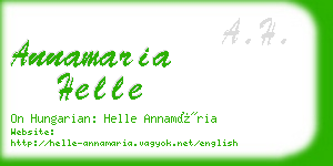 annamaria helle business card